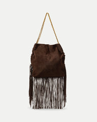 Large Fringe Veronica Beard Slouch Bag