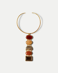 Torque Semi-Precious Stone Necklace