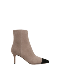 Lisa Cap-Toe Mid-Heel Bootie