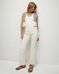 Carson Patch-Pocket Kick-Flare Jean