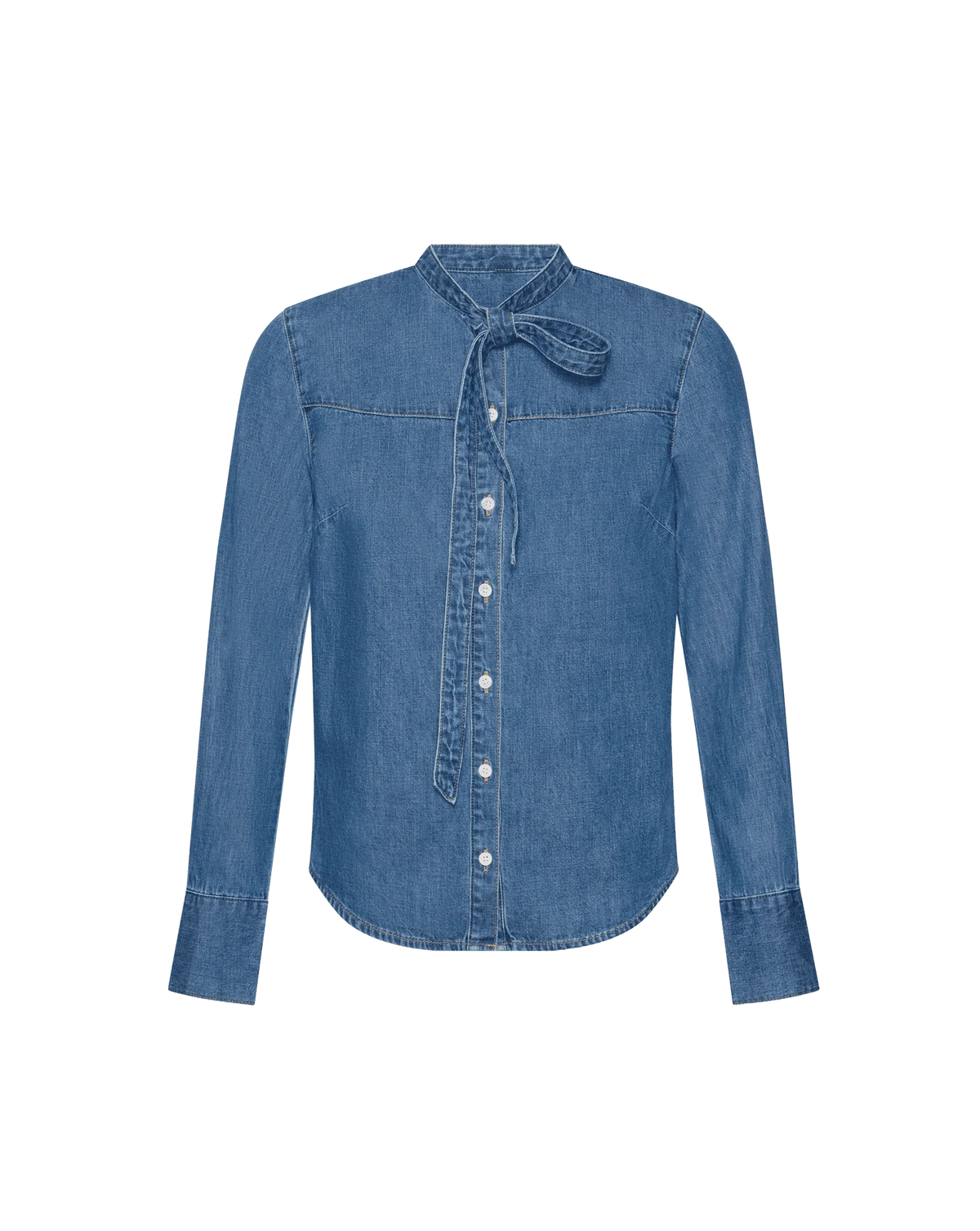 Gabby Denim Button-Down Shirt