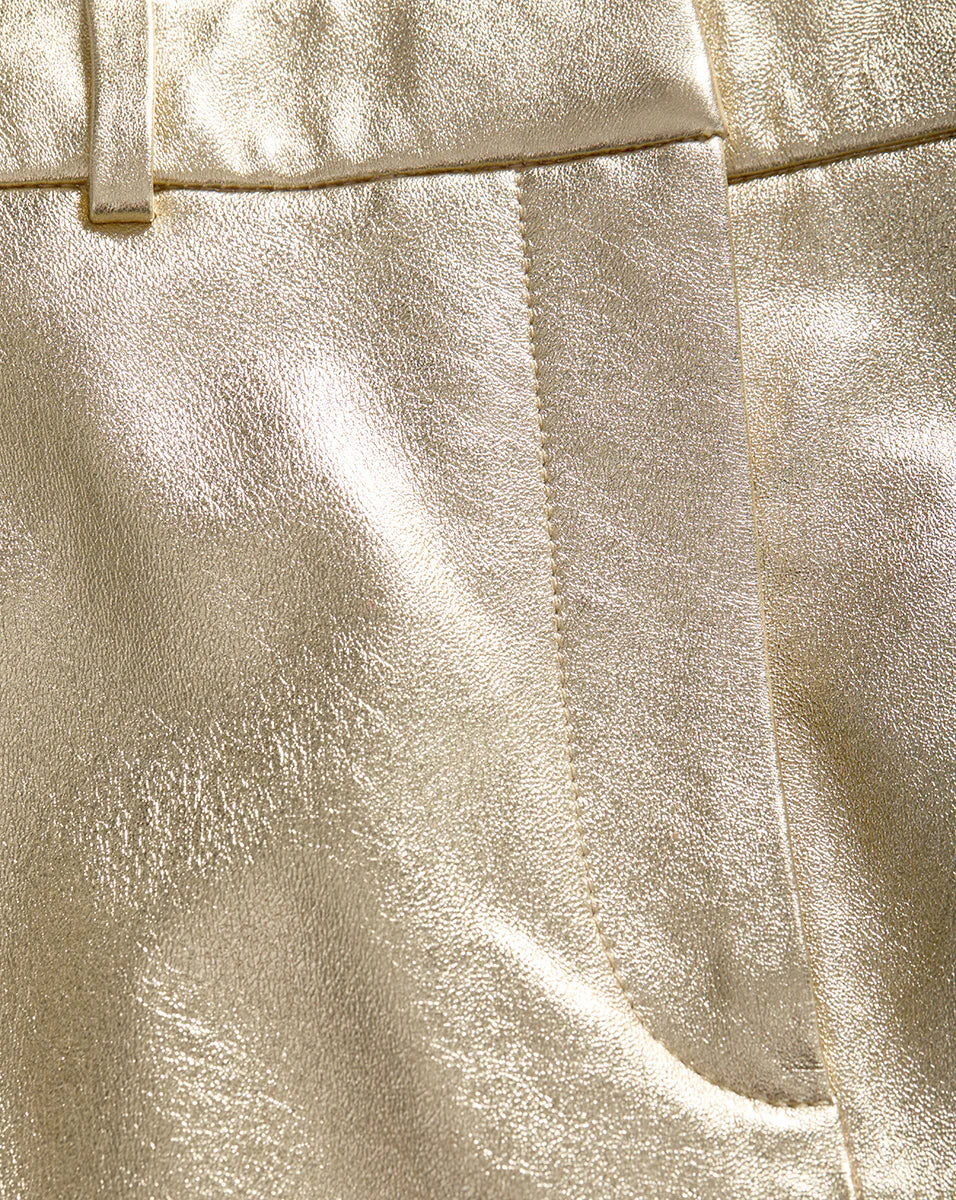 Maxine Leather Midi Skirt