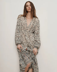 Vani Paisley Midi Dress