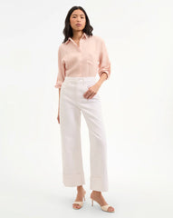 Taylor Cuffed Cropped Wide-Leg Jean