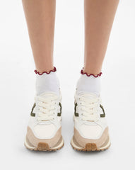 Ruffle Crew Sock