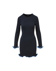Baranova Ruffle-Trim Mini Dress