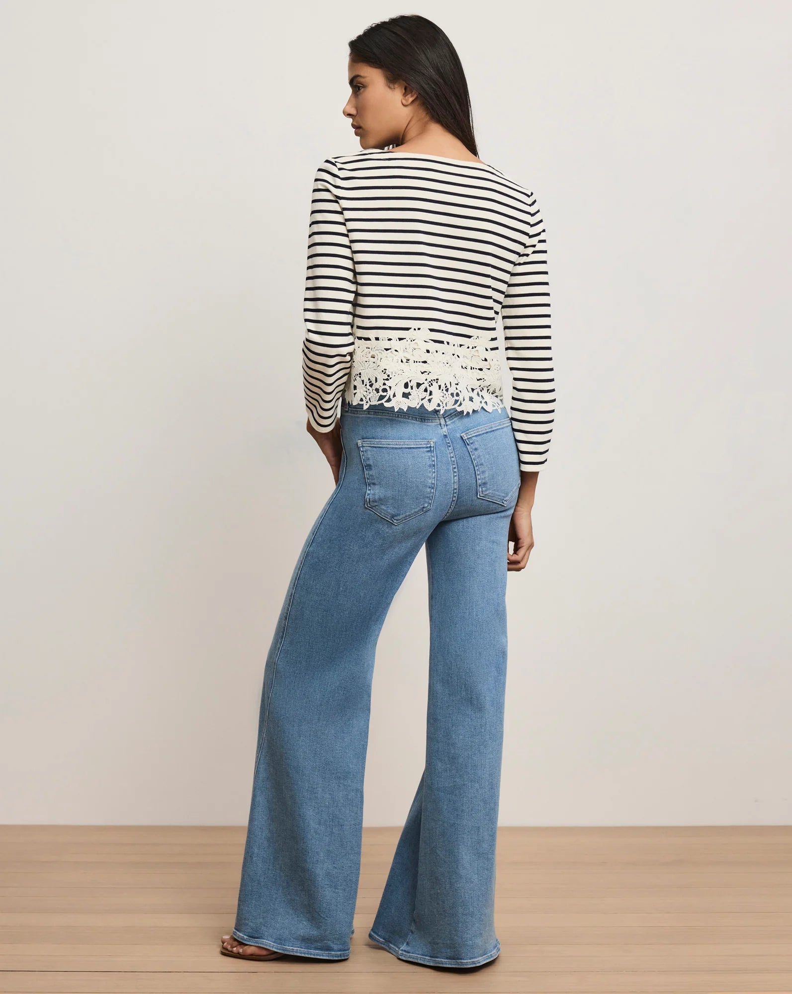 Hovey Striped Lace T-Shirt