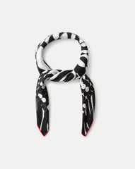 Abstract Bandana Silk Scarf