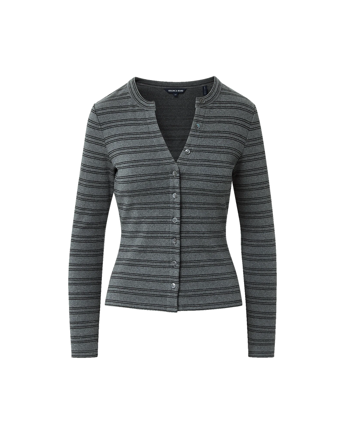 Dilia Striped Button-Down T-Shirt