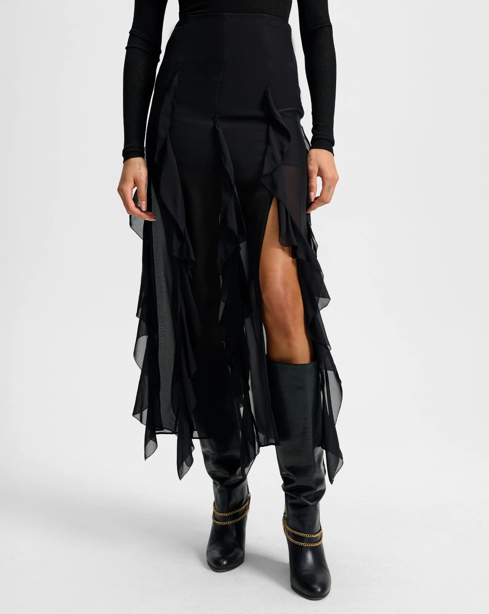 Ava Silk Maxi Skirt