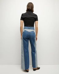 Taylor Two-Tone Wide-Leg Jean