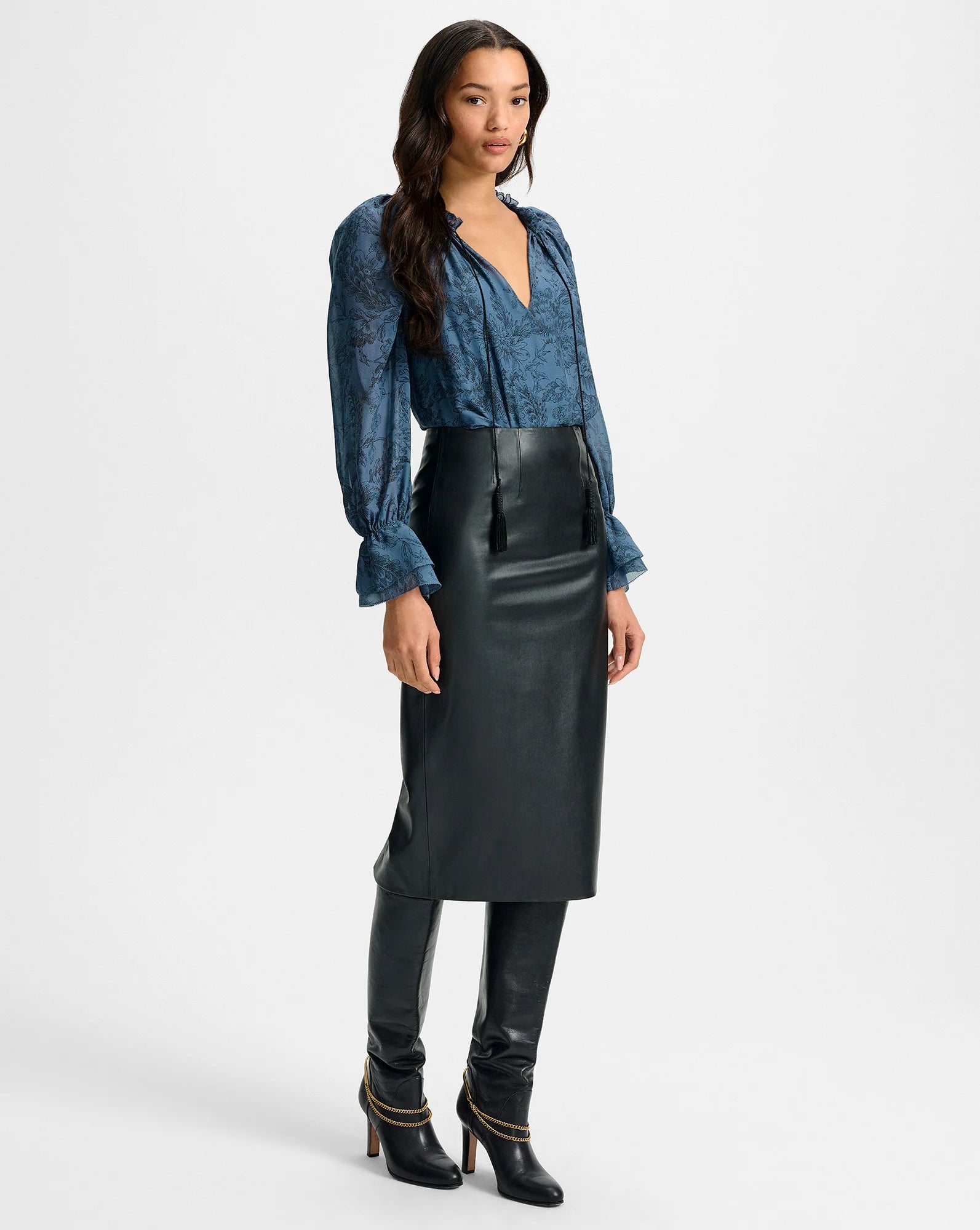 Holmes Midi Pencil Skirt