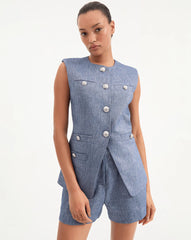 Tamara Linen Vest
