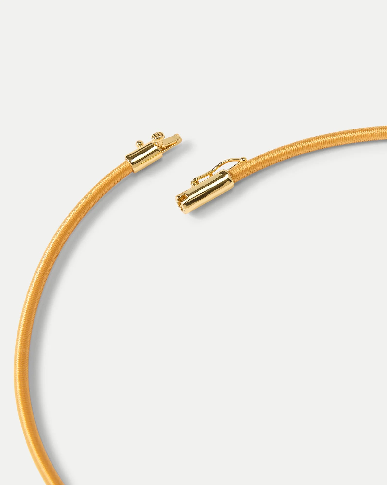 Yellow Cord Pendant Necklace