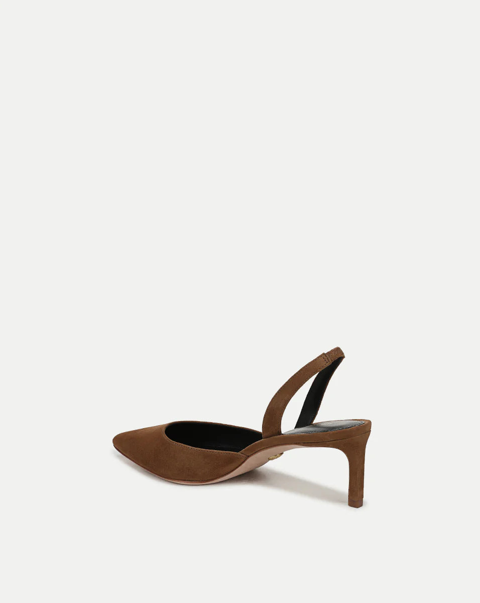Caroline Suede Slingback Pump