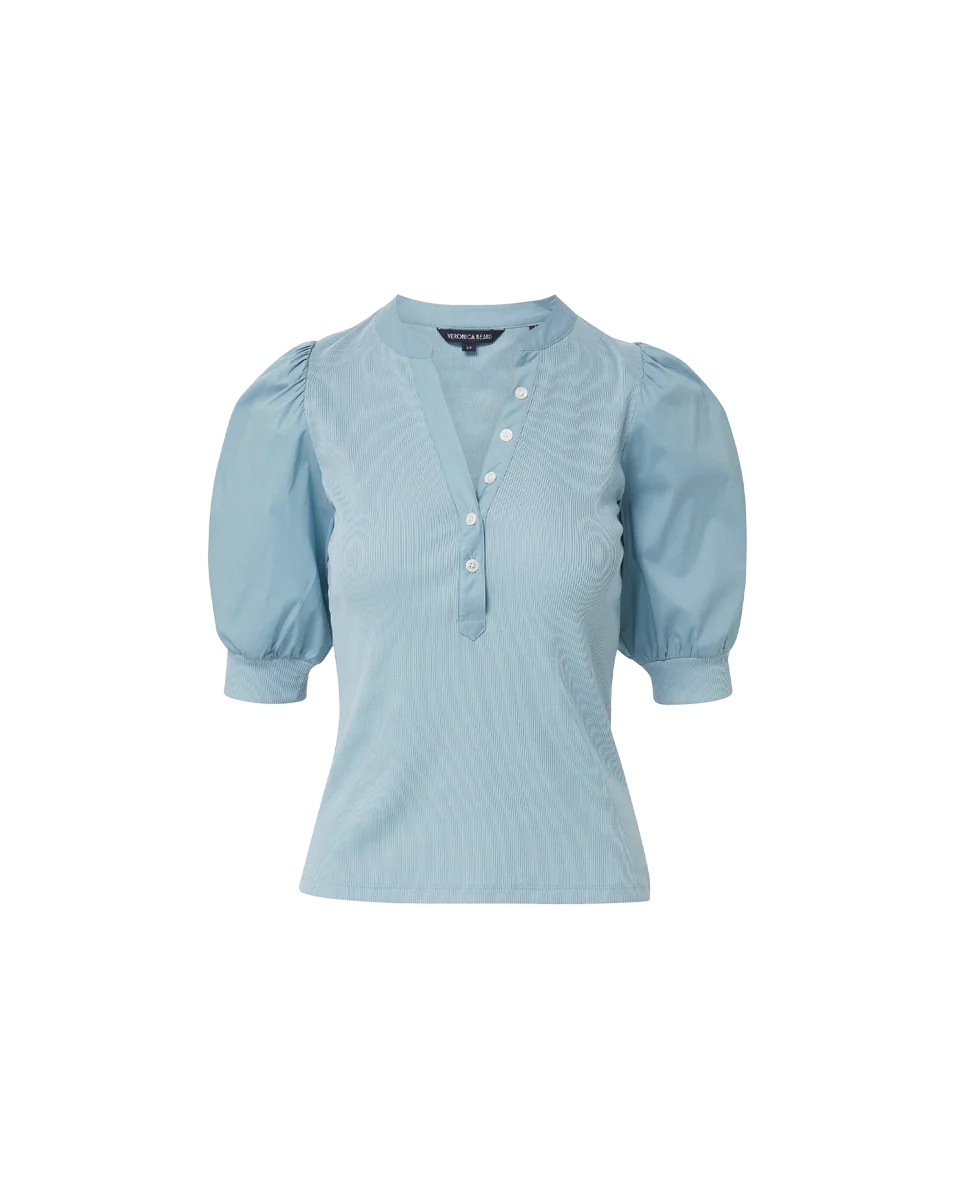 Coralee Puff-Sleeve Tee