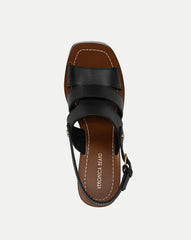 Peony Leather Platform Sandal