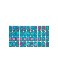 Botanical Mahjong Tile Set