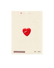 Red Heart Wish Card