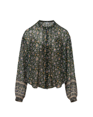Lollie Floral Button-Down Blouse