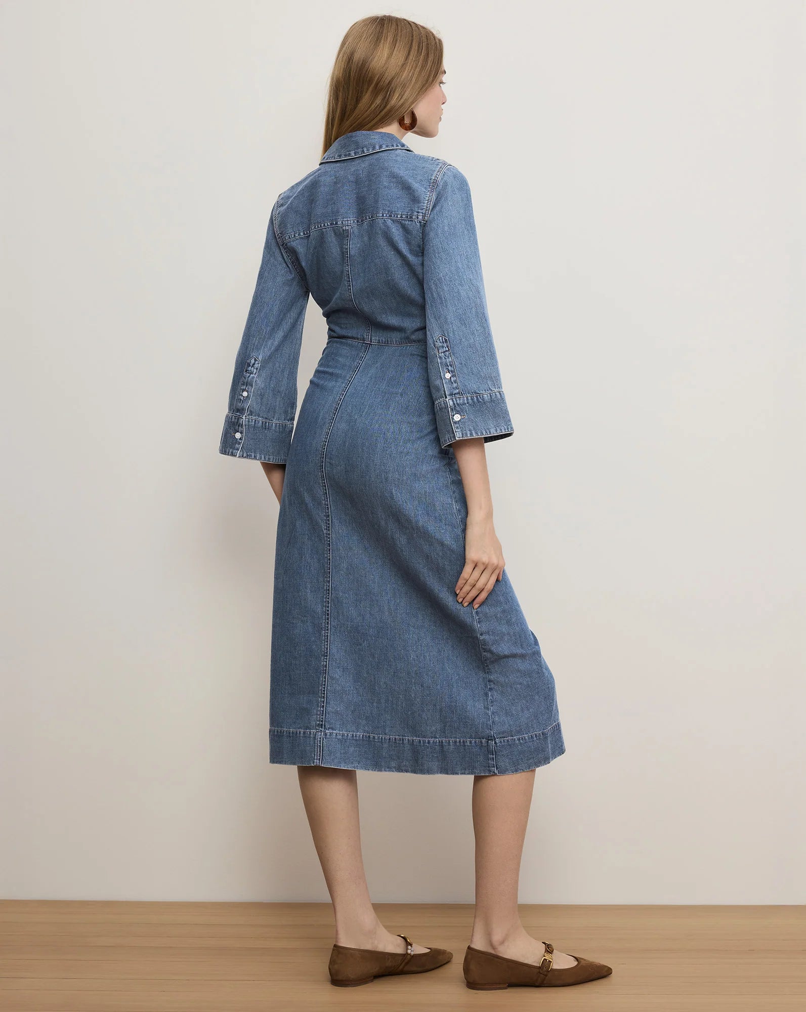 Haydon Denim Midi Shirtdress