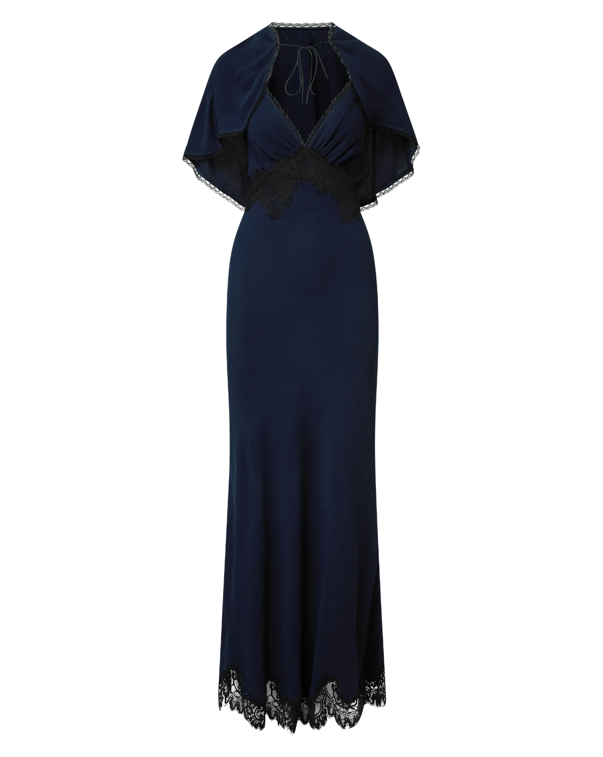 Muriel Lace-Trim Maxi Dress