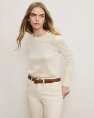 Nelia Cashmere Pullover | Button Accent