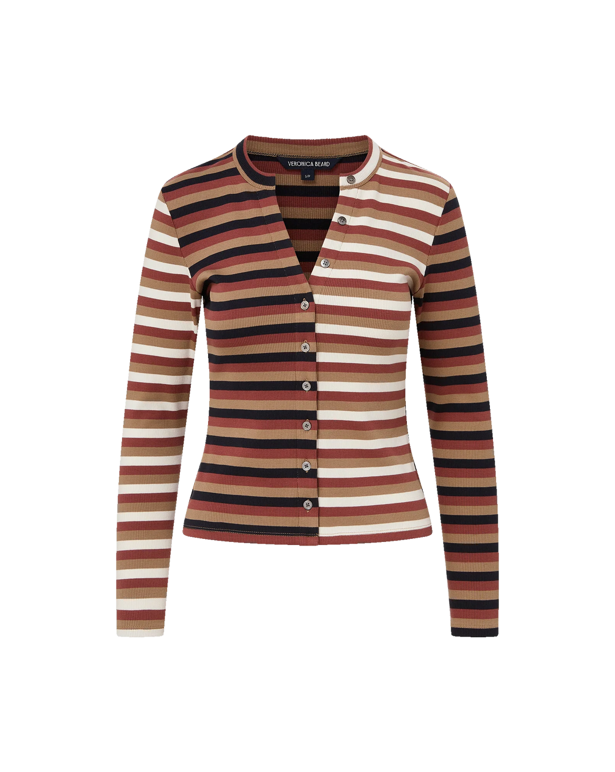 Dilia Striped Button-Down T-Shirt