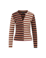 Dilia Striped Button-Down T-Shirt