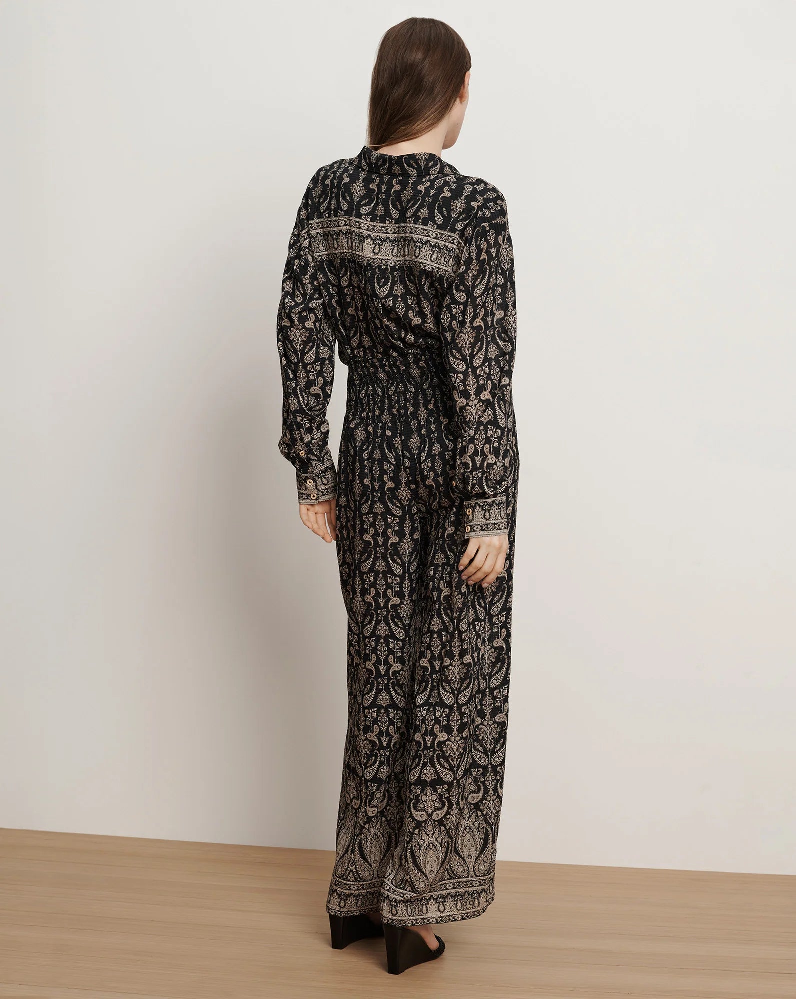 Callaway Smocked Wide-Leg Pant