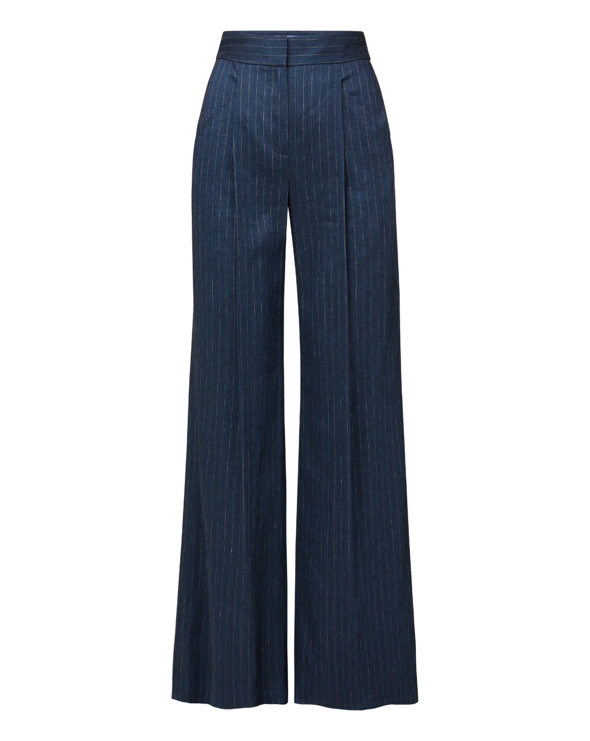 Rimini Wide-Leg Pinstripe Pant