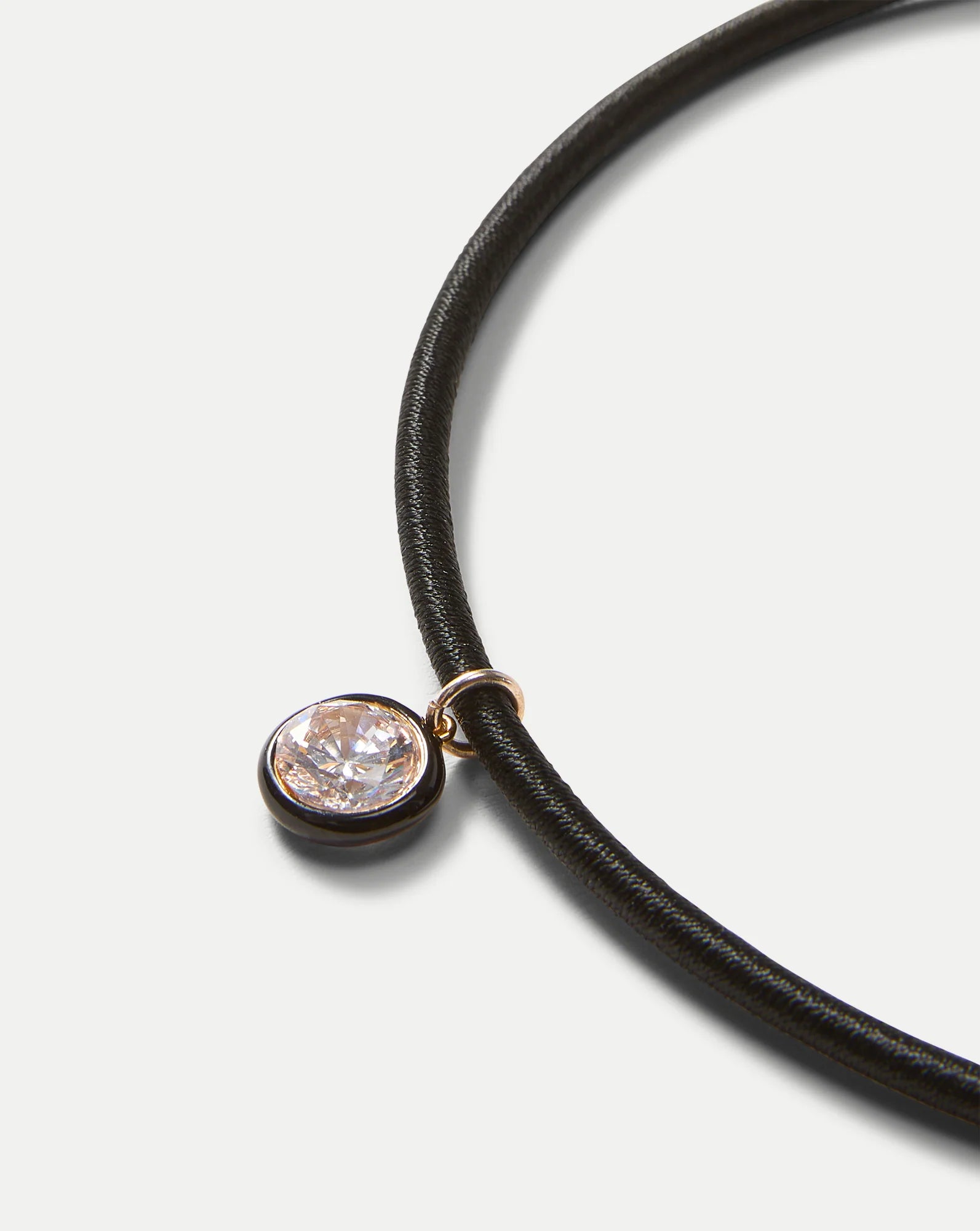 Black Cord Pendant Necklace