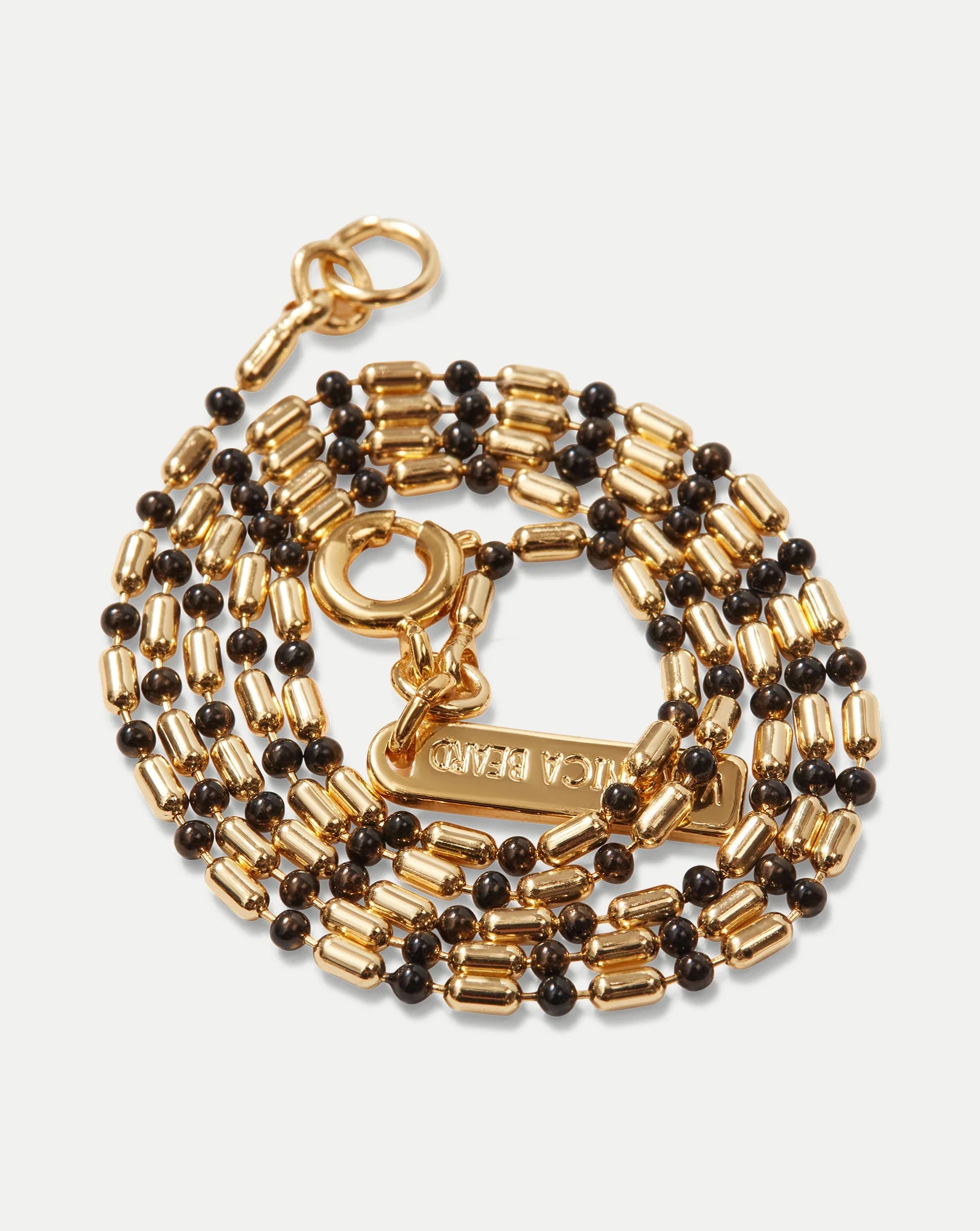 Enamel Bead Chain Necklace