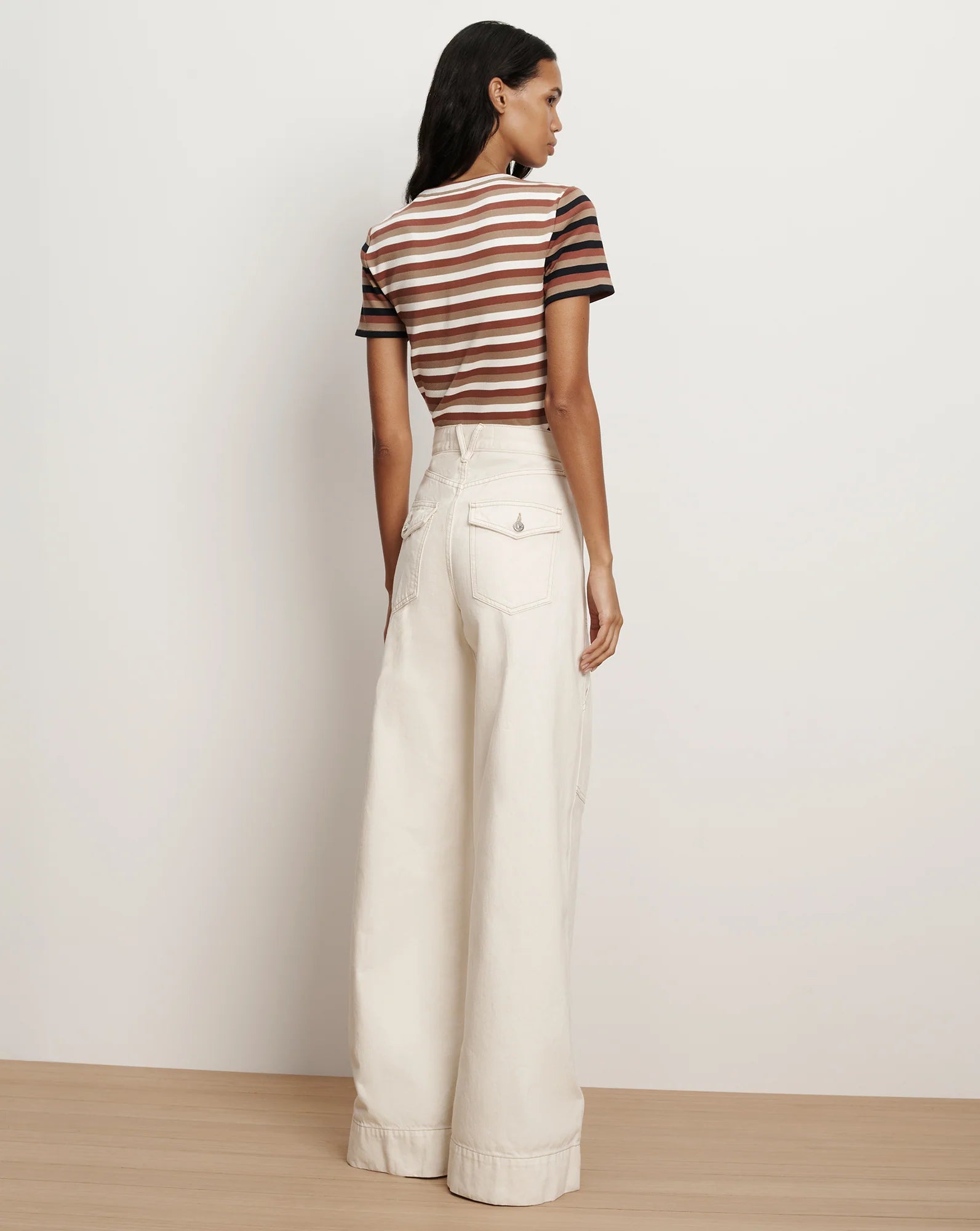 Pruitt Striped Ribbed T-Shirt