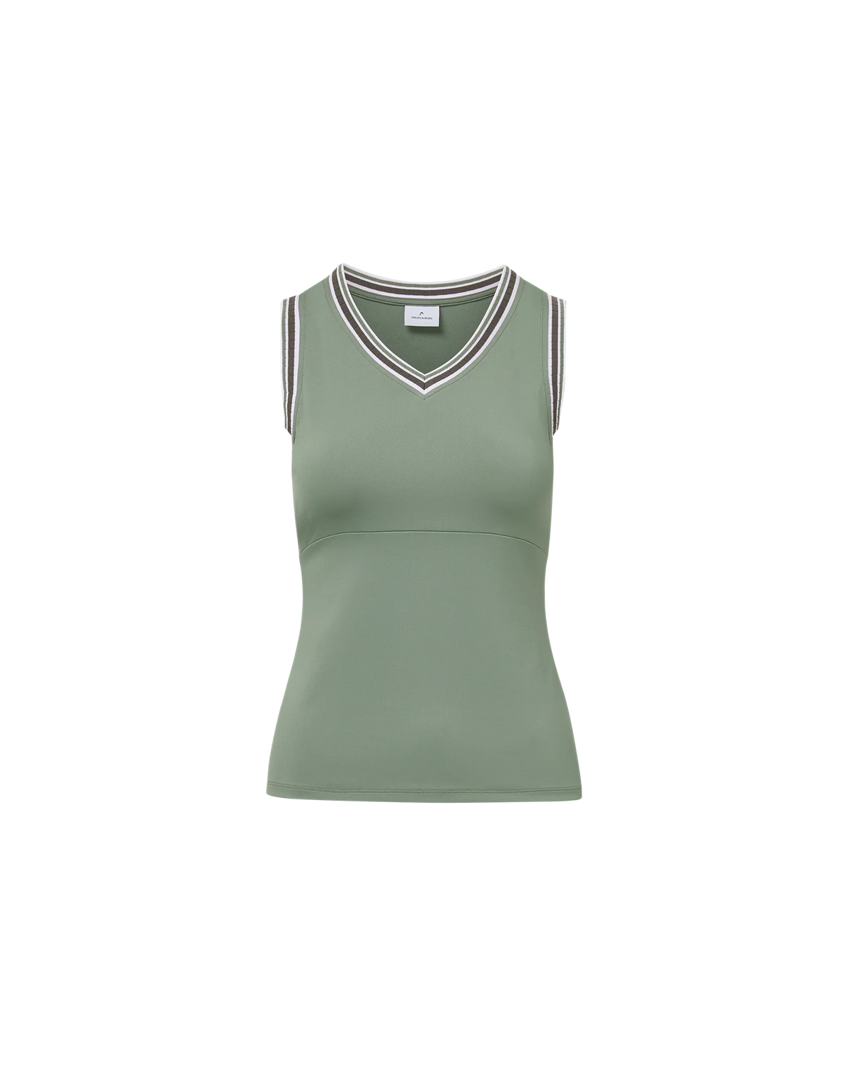 Spin Striped-Trim Tank Top