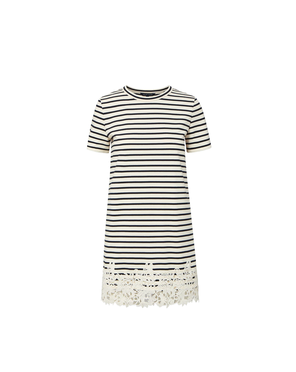 Rhue Striped Lace Mini Dress