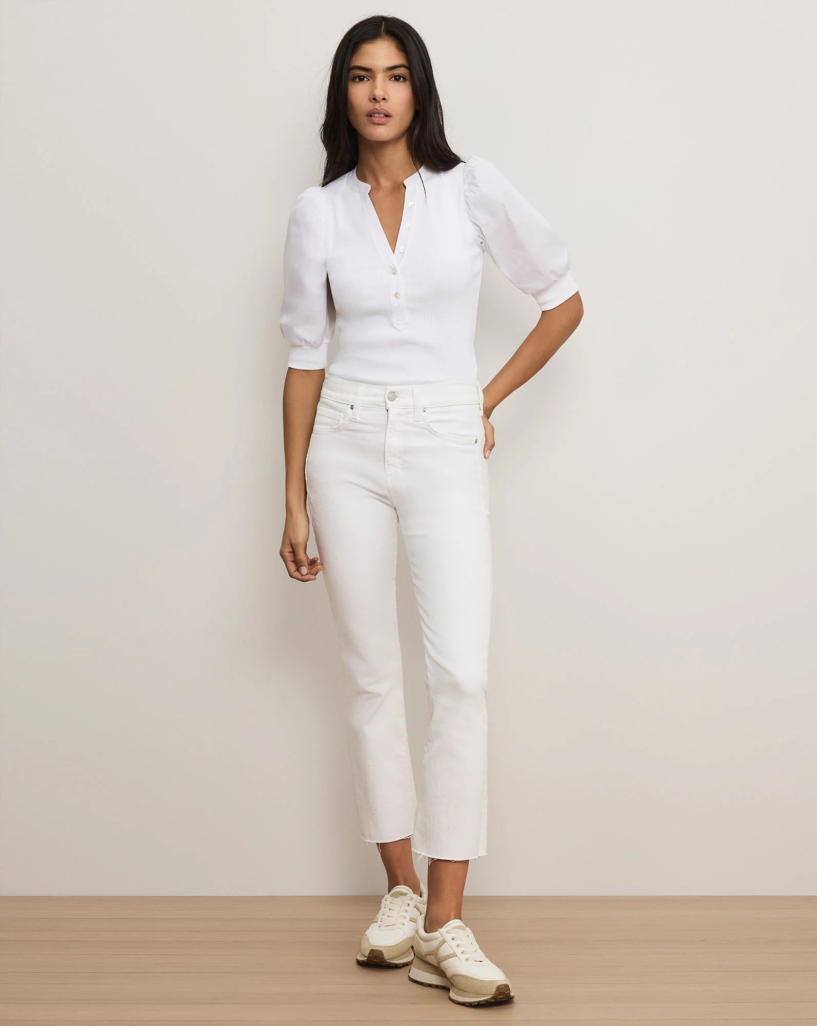Coralee Puff-Sleeve Top