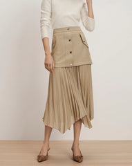 Patricka Layered Midi Skirt