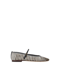 Ellie Woven-Leather Flat