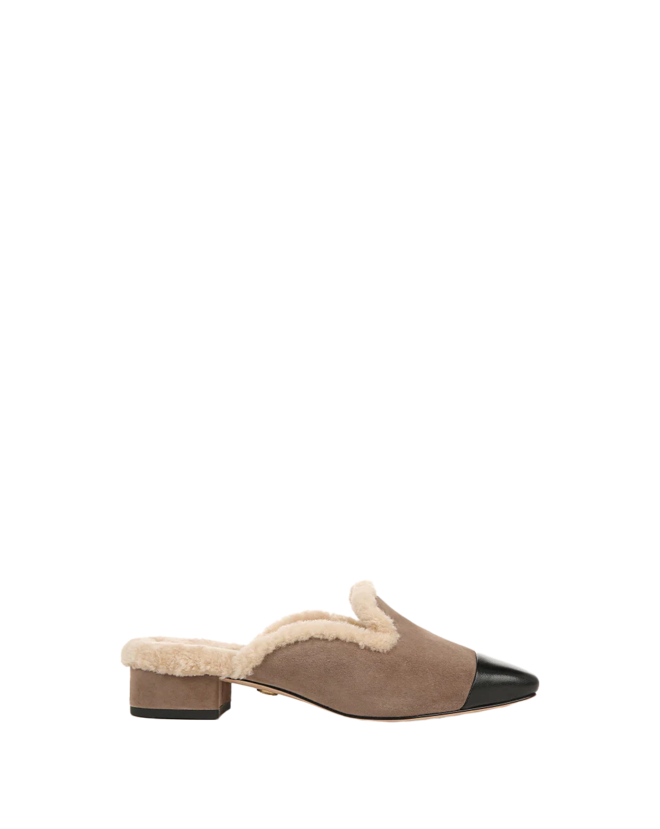 Cecile Shearling Mule