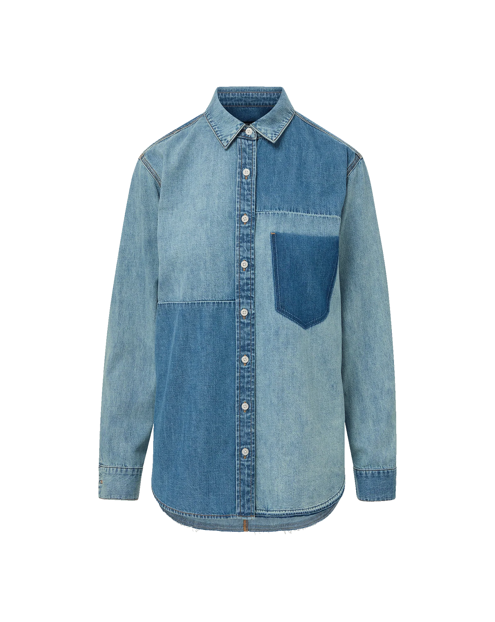 Dalma Denim Button-Down Shirt