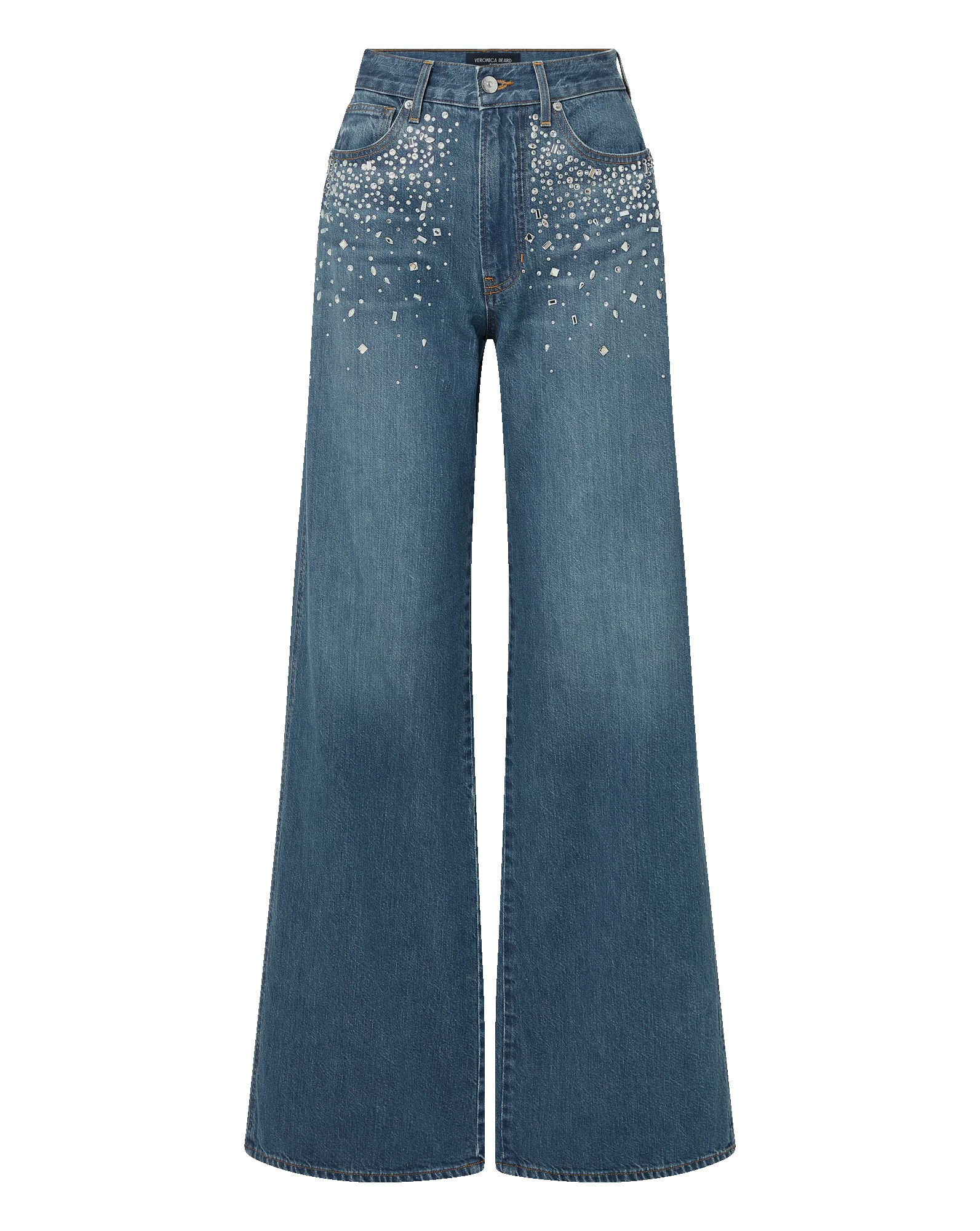 Kasey Crystal Wide-Leg Jean