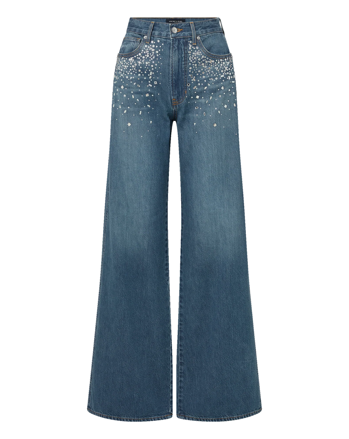 Kasey Crystal Wide-Leg Jean