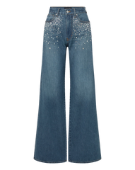Kasey Crystal Wide-Leg Jean