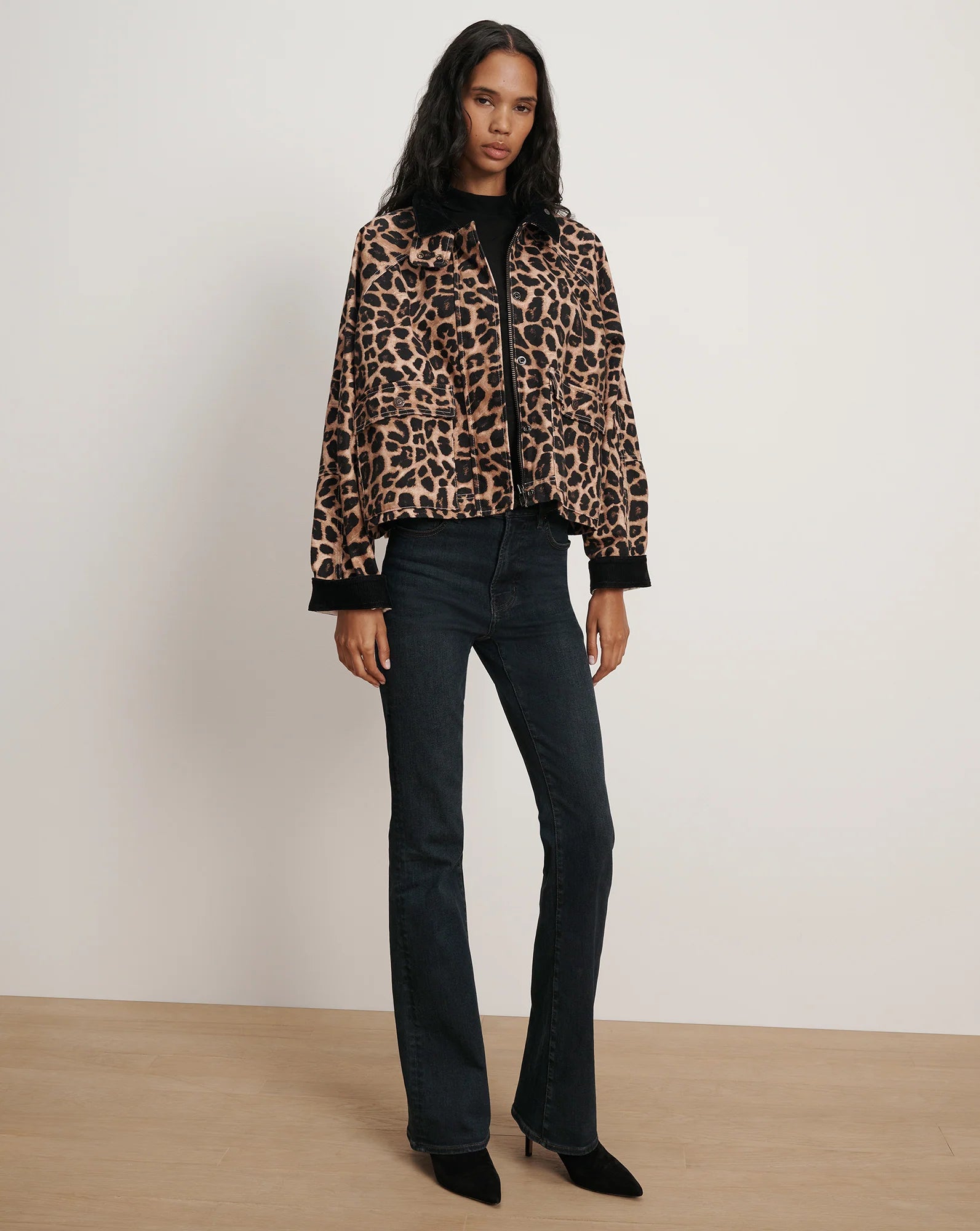 Arlo Leopard Chore Jacket