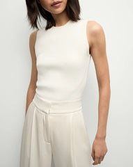 Sid Crew-Neck Knit Tank Top