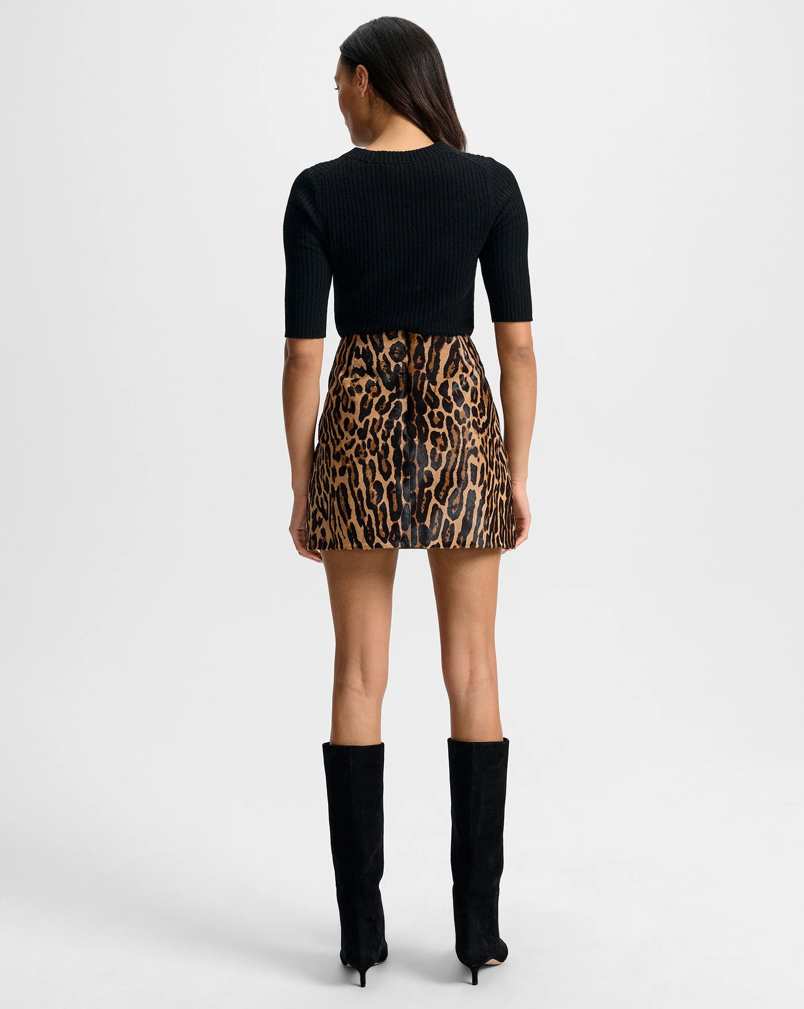 Ohemia Calf Hair Mini Skirt