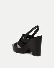 Peony Leather Platform Sandal