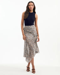 Eleonora Silk Midi Skirt