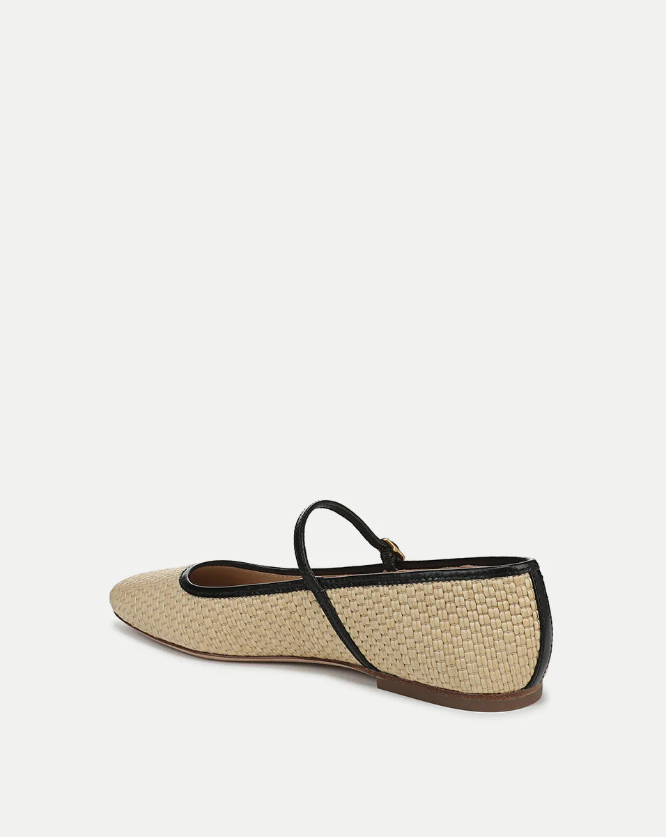 Ellie Raffia Flat